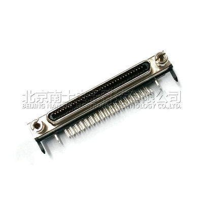 原装VHDCI V68连接器 SCSI焊板MINI母座 小68P弯脚 0.8MM插座CN型