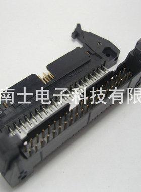 DDK DC2-50P 直脚 直针 ISP接头 JTAG 牛角插座 2.54mm间距 黑色