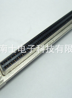 AMP SCSI 100P MDR 母头 直插 焊板式 HPDB100 针式DB型 插座带耳