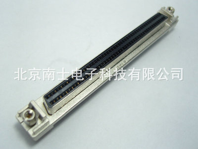 AMP SCSI 100P MDR 母头 直插 焊板式 HPDB100 针式DB型 插座带耳