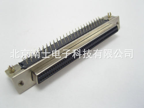 AMP SCSI 100P MDR 母头 90度弯脚 焊板 HPDB100 针式DB型 插座