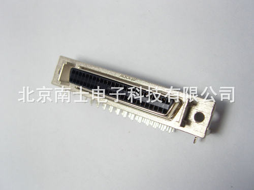 AMP SCSI 50P MDR 母头 90度弯脚 焊板 HPDB50 针式DB型 插座带耳