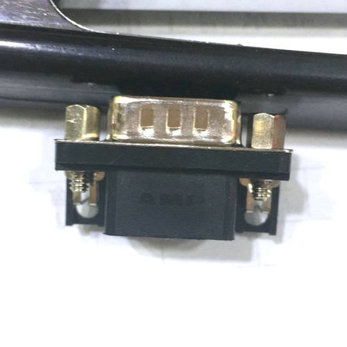 AMP安普 DR9公头 DR9针 DB9串口接头 90度弯脚 插板式 焊板式