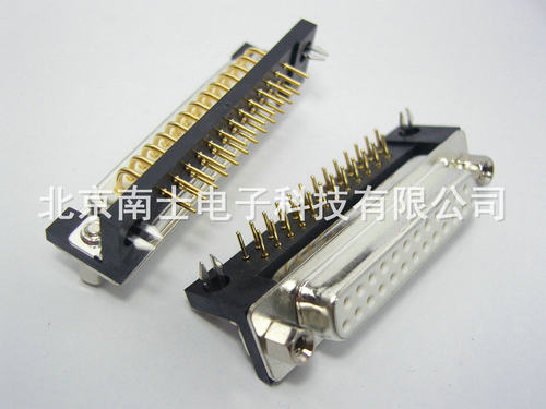 台湾 车针 DR25母头 DR25孔 镀金 DB25 90度弯脚 插板式 焊板式