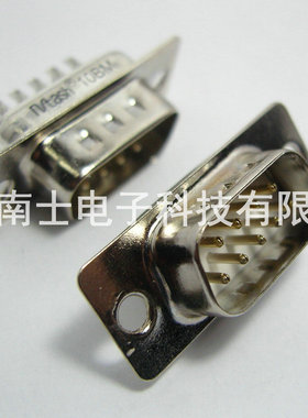 精工南士 DB9公头 DB9针RS232串口 COM口接头D-sub传统 PLC焊线式