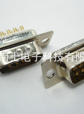 精工南士 DB9公头 DB9针 镀金RS232串口 COM口接头 传统型 焊线式