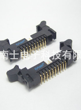 精工南士 DC2-20P 镀金 90度弯脚 弯针 牛角插座 2.0mm间距 黑色