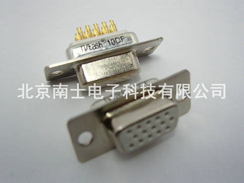 精工南士 HDB15母头 DB15孔 镀金接头 VGA接口 D-sub传统 焊线式