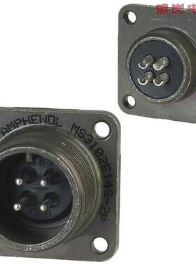 原装正品MS3102E14S-2P[CONN RCPT MALE 4P SILV SLDR CUP]