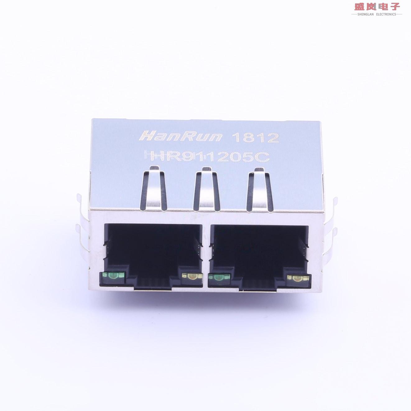 原装正品HR911205C[1x2端口RJ45，带LED和集成磁性]