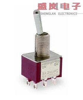 原装正品100DP6T1B1M1QEH[拨动 DPDT ON-ON-ON SLDR]