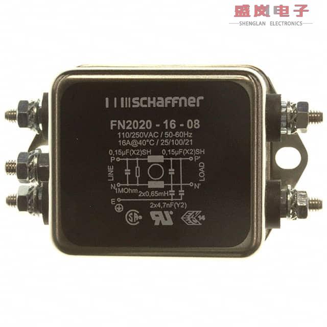 原装正品FN2020-16-08[LINE FILTER 250VAC 16A CHASS MNT]