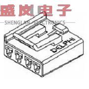 原装正品12052856[汽车 4P FEMALE BLACK 280 SE