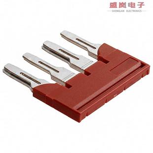 JUMPER TERM PIN 正品 FLAT 3030307 4POS 原装 BLK