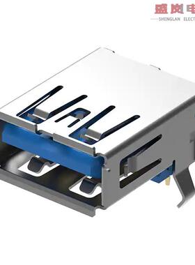 原装正品USB1075-30-P-B[USB3.0 A SKT, THRU HOLE, R/