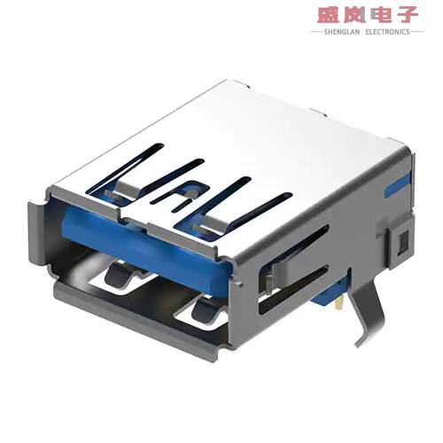 原装正品USB1075-30-P-B[USB3.0 A SKT, THRU HOLE, R/