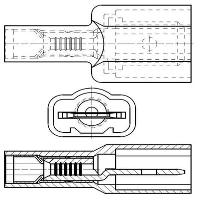原装正品19001-0008[端子 QK DISCONNECT MALE 14-16 AWG]