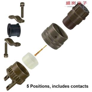 FMALE MS3126F14 CRIMP GOLD 5POS PLUG CONN 正品 原装