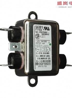 原装正品6609020-7[LINE FILTER 250VAC 5A CHASS MNT]
