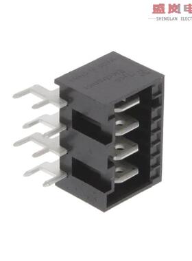 原装正品521384-4[CONN HDR FASTON 0.250 4POS R/A]