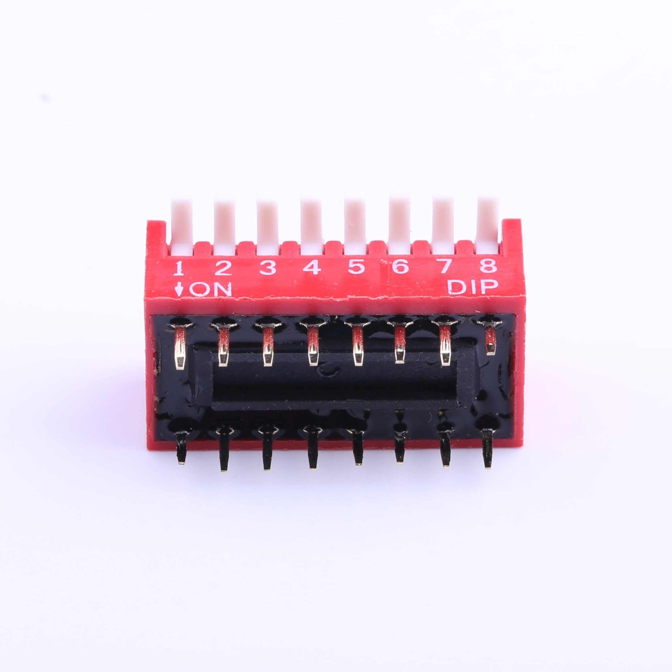 原装正品DP-08RP[红色8PIN-2.54mm立式直插琴键