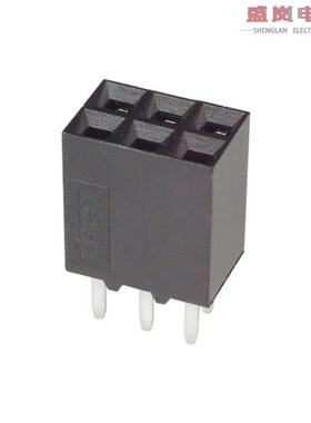 原装正品5-534206-3[CONN RCPT 6POS 0.1 GOLD PCB]