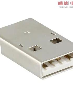 原装正品1734028-1[CONN PLUG USB2.0 TYPEA 4P SMD RA]