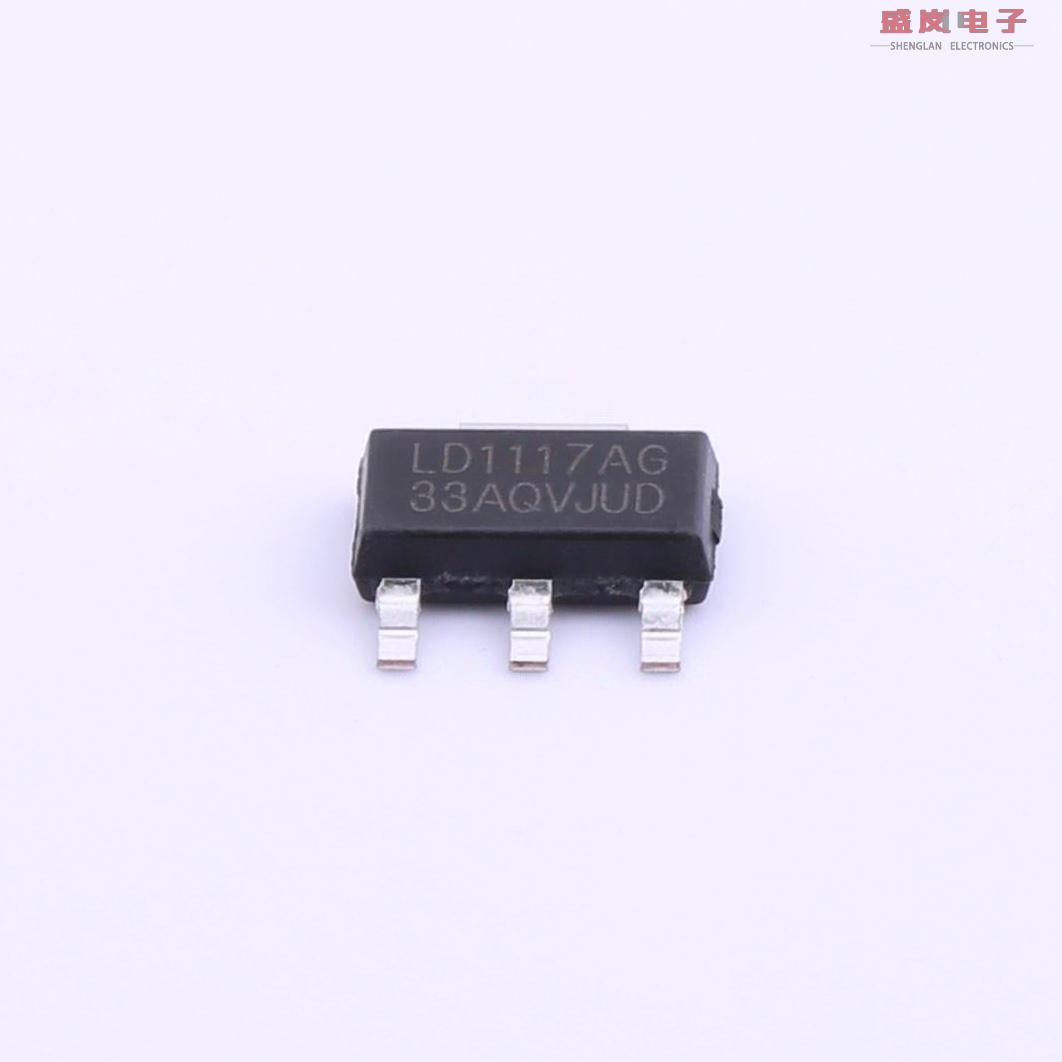 原装正品LD1117-3.3[Vin=18V Vout=3.3V 1A 60dB@(120Hz)]