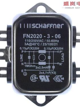 原装正品FN2020-3-06[LINE FILTER 250VAC 3A CHASS MNT]