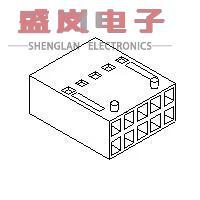 0008 90143 集管和线壳 2.54MM HSG 原装 CGRIDIII 正品