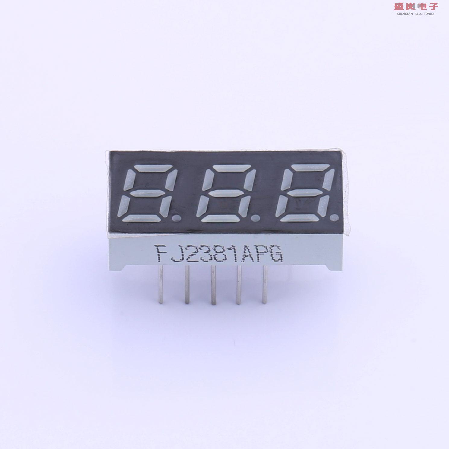 原装正品FJ2381APG[3位0.28英寸 翠绿光共阴 数码管]