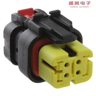 18AWG ASSY 4POS PLUG 776487 CONN YEL 原装 正品