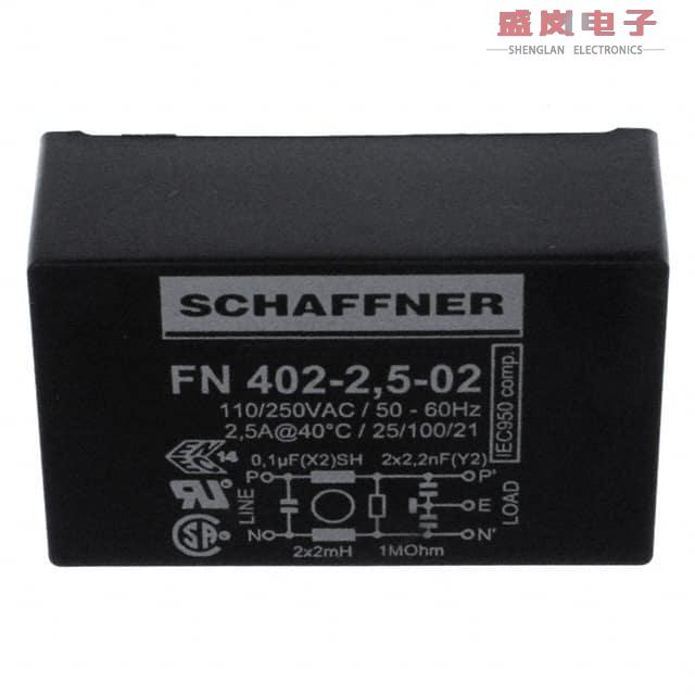 原装正品FN402-2.5-02[LINE FILTER 250VAC 2.5A TH]