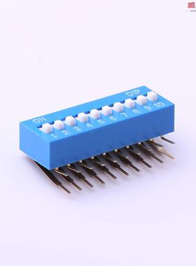 原装正品DA-10BP[蓝色10PIN-2.54mm立式直插侧拨拨码]