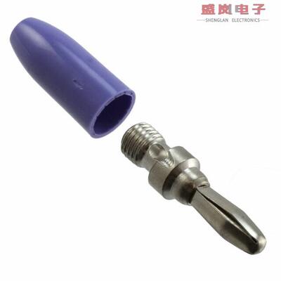 原装正品108-0312-001[CONN BANANA PLUG SLDRLESS VIOLET]