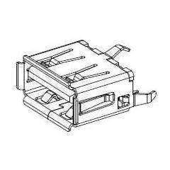 原装正品105057-0001[USB FY09 VERTICAL USB A