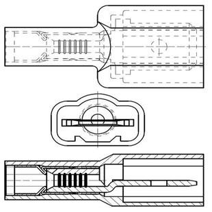 0008 DISCONNECT MALE 19001 端子 AWG 原装 正品