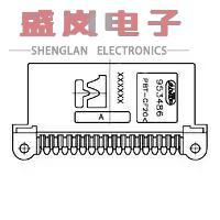 原装正品953486-1[CONN HEADER R/A 32POS 2.54MM]
