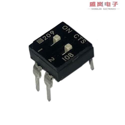 原装正品209-2MS[SWITCH SLIDE DIP SPST 100MA 20V]