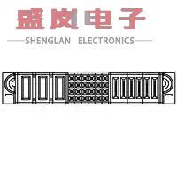 原装正品6450851-1[MBXLE VERT RCPT 32S + 14P]