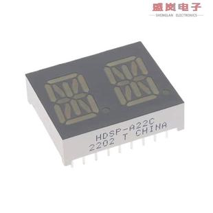 0.54 HDSP 18DIP RED DBL 14SEG DISP A22C 正品 原装