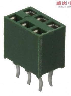 原装正品215307-3[CONN RCPT 6POS 0.1 GOLD PCB]