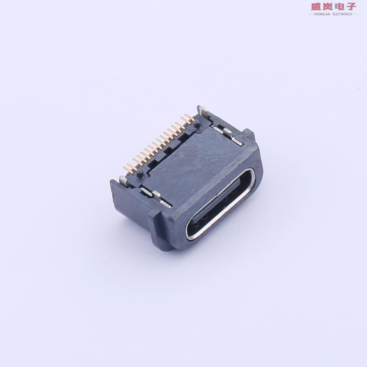 原装正品GT-USB-7043[Type-C 母座 卧贴 全包防水IPX7]