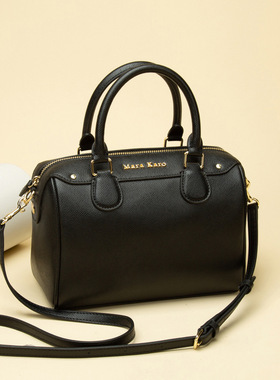 外贸MK女包真皮2024新款斜挎包MaraKaro秋冬波士顿牛皮手提枕头包
