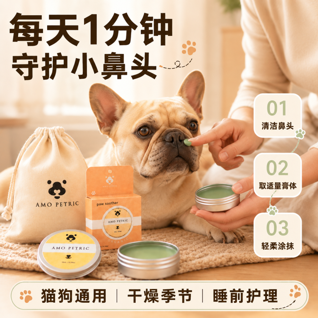 阿默宠物润鼻膏保湿滋润狗猫用