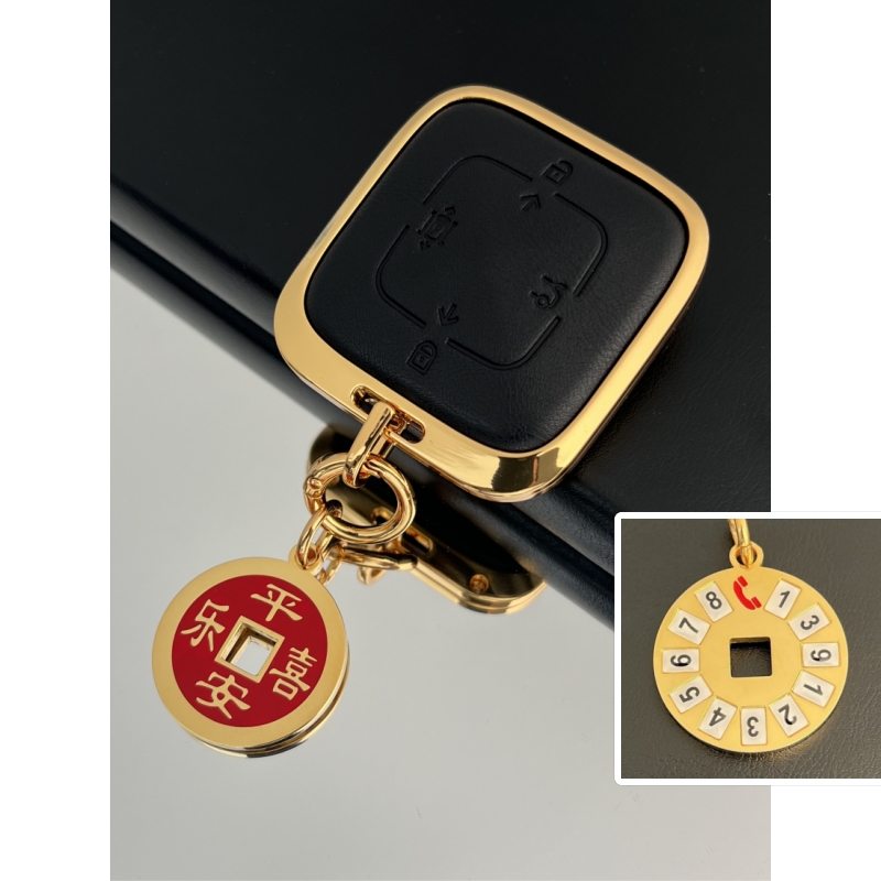 适用极氪001钥匙套009电镀24k金