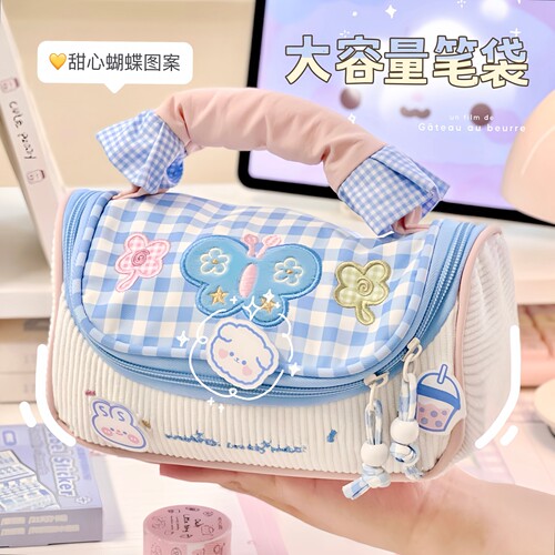 可爱笔袋女孩小学生文具盒2026新款高颜值ins风笔盒铅笔袋大容量