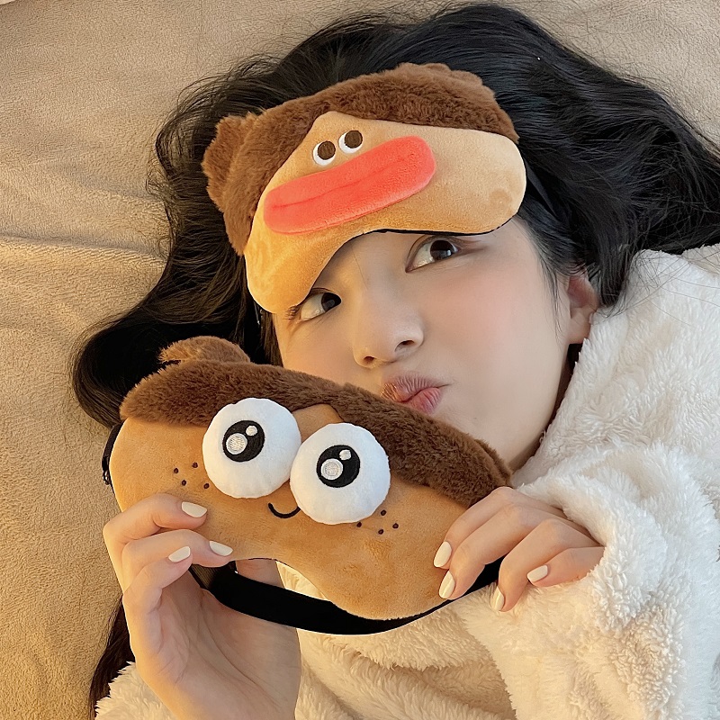 创意搞怪眼罩学生旅行坐车午休助睡眠遮光眼睛罩子不压眼情侣女生