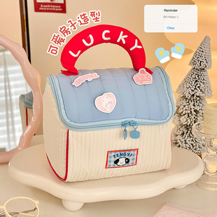 可爱小房子卫生巾收纳包网红便携手提姨妈巾女生收纳袋化妆包小包
