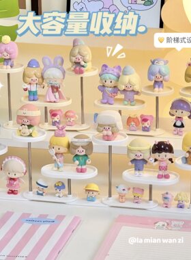 桌面手办盲盒展示架简约摆件周边收纳架展示盒摆架支架简约置物架